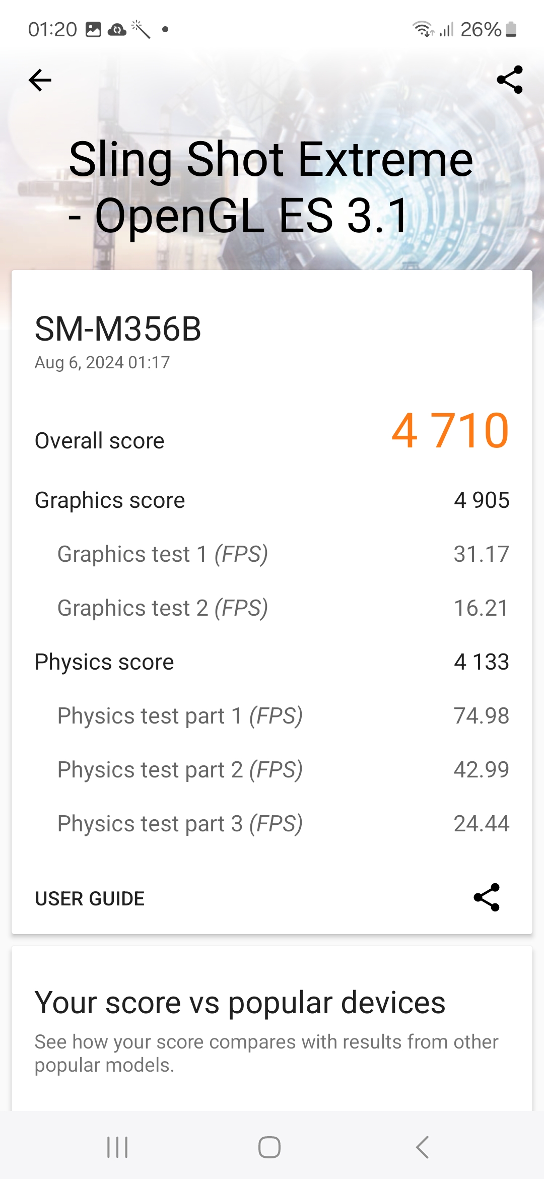 Samsung Galaxy M35 5G Benchmarks Images