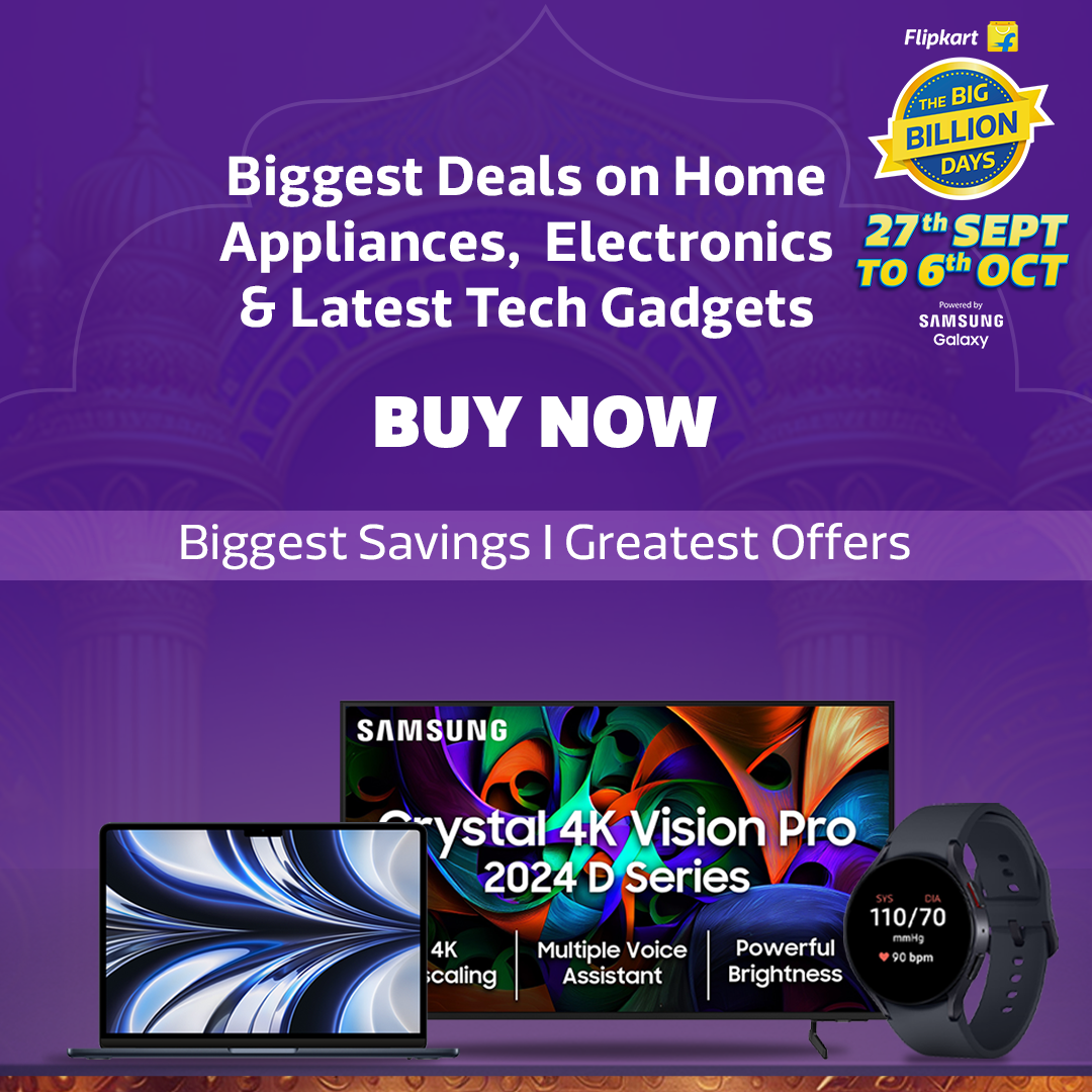 Get Amazing Deals on Electronics During Flipkart's Big Billion Days Sale